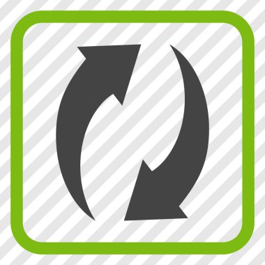 Vektör simgesi bir çerçeve içinde yenileme