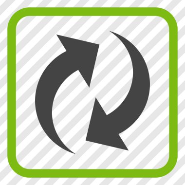 Vektör simgesi bir çerçeve içinde yenileme