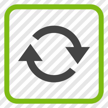 Vektör simgesi bir çerçeve içinde yenileme