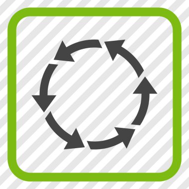 Bir çerçeve içinde CCW vektör simge döndürmek