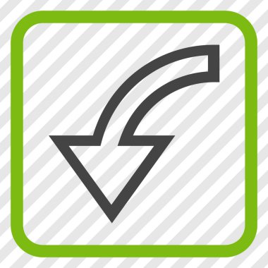 Sol vektör simgesi bir çerçeve içinde döndürme