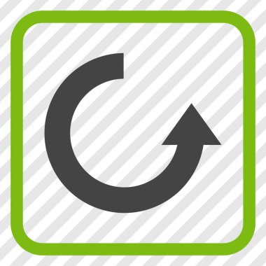 Vektör simgesi bir çerçeve içinde yukarı Döndür