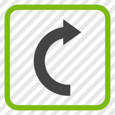 Doğru vektör simgesi bir çerçeve içinde döndürme