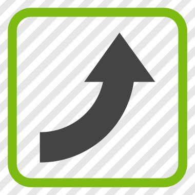 Vektör simgesi bir çerçeve içinde yukarı Döndür