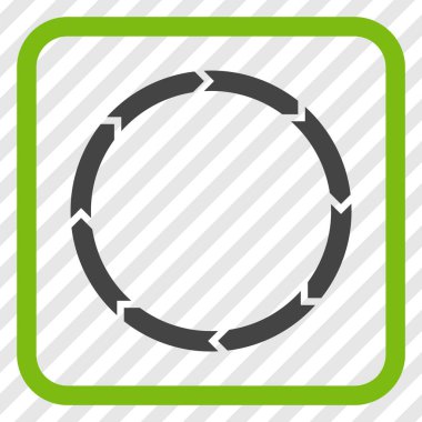 Döndürme vektör simgesi bir çerçeve içinde