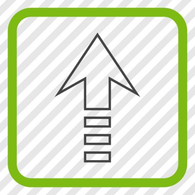 Vektör simgesi bir çerçeve içinde gönder