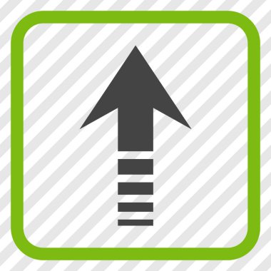 Vektör simgesi bir çerçeve içinde gönder