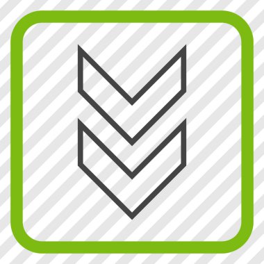 Vektör simgesi bir çerçeve içinde aşağı kaydır