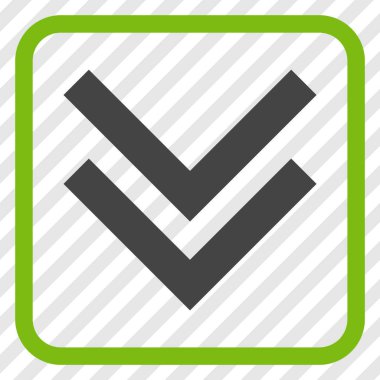 Vektör simgesi bir çerçeve içinde aşağı kaydır