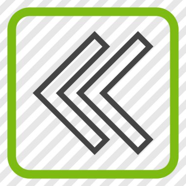 Shift Sol vektör simgesi bir çerçeve içinde