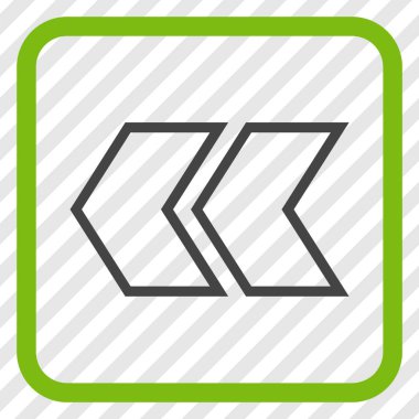 Shift Sol vektör simgesi bir çerçeve içinde