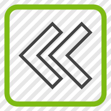 Shift Sol vektör simgesi bir çerçeve içinde