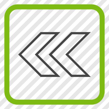 Shift Sol vektör simgesi bir çerçeve içinde