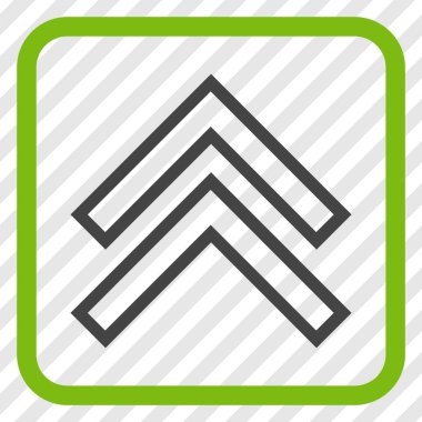 Vektör simgesi bir çerçeve içinde yukarı kayması