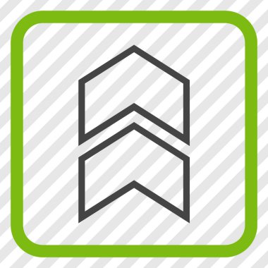 Vektör simgesi bir çerçeve içinde yukarı kayması