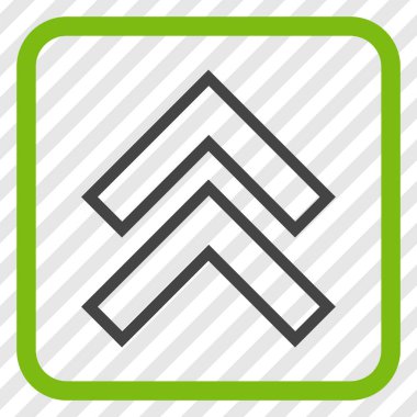 Vektör simgesi bir çerçeve içinde yukarı kayması