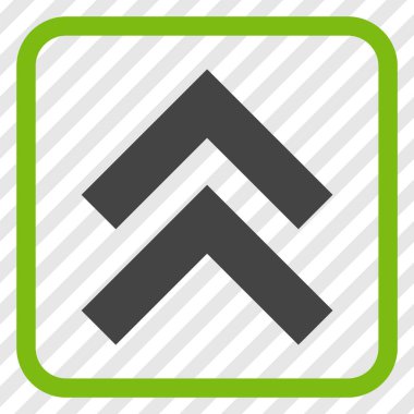 Vektör simgesi bir çerçeve içinde yukarı kayması