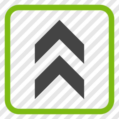 Vektör simgesi bir çerçeve içinde yukarı kayması