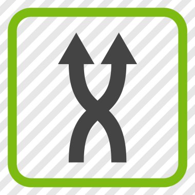 Vektör simge yukarı okları bir çerçevede shuffle