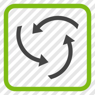 Oklar vektör simgesi bir çerçevede girdap