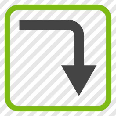 Vektör simgesi bir çerçeve içinde geri çevirmek