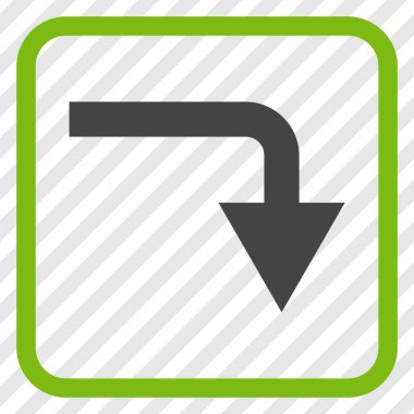 Vektör simgesi bir çerçeve içinde geri çevirmek