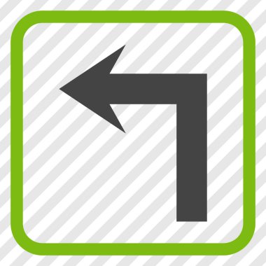 Sol vektör simge bir çerçevede açmak