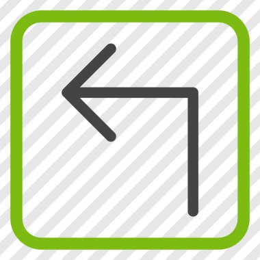 Sol vektör simge bir çerçevede açmak