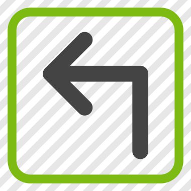 Sol vektör simge bir çerçevede açmak