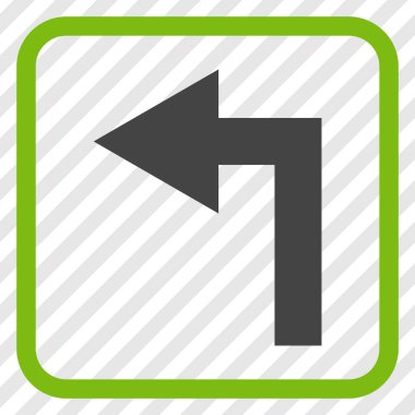 Sol vektör simge bir çerçevede açmak