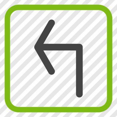 Sol vektör simge bir çerçevede açmak