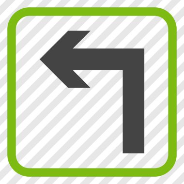 Sol vektör simge bir çerçevede açmak