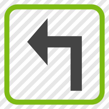 Sol vektör simge bir çerçevede açmak