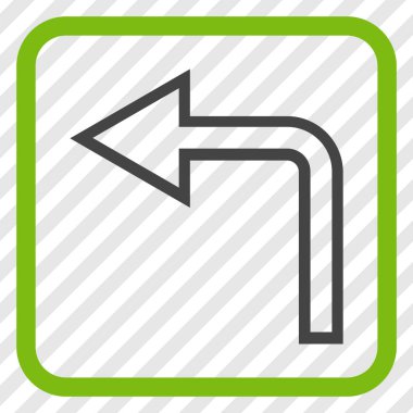 Sol vektör simge bir çerçevede açmak