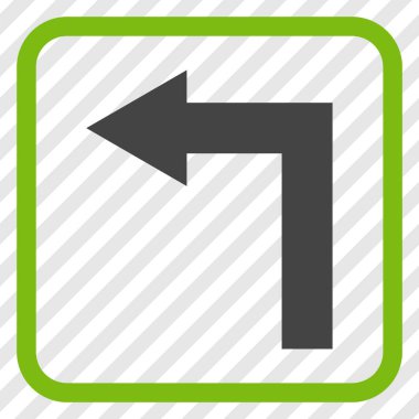 Sol vektör simge bir çerçevede açmak