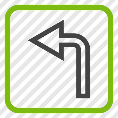 Sol vektör simge bir çerçevede açmak