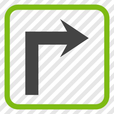 Doğru vektör simge bir çerçevede açmak