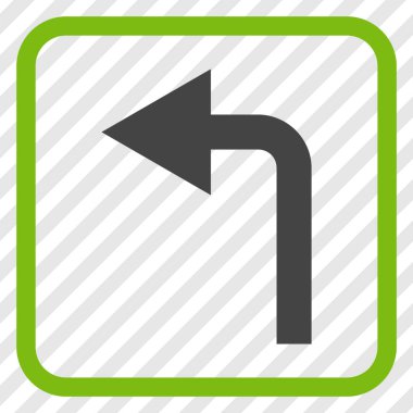 Sol vektör simge bir çerçevede açmak