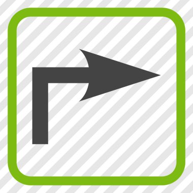 Doğru vektör simge bir çerçevede açmak