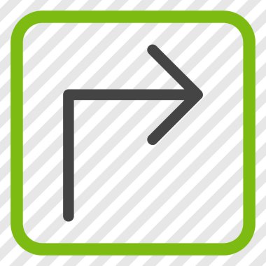 Doğru vektör simge bir çerçevede açmak