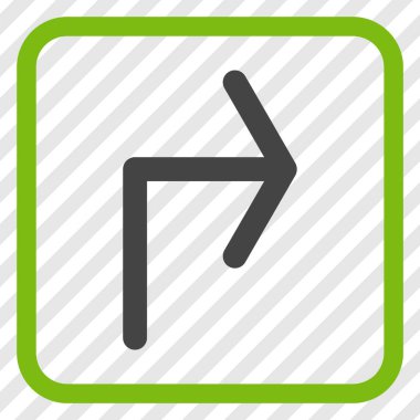 Doğru vektör simge bir çerçevede açmak