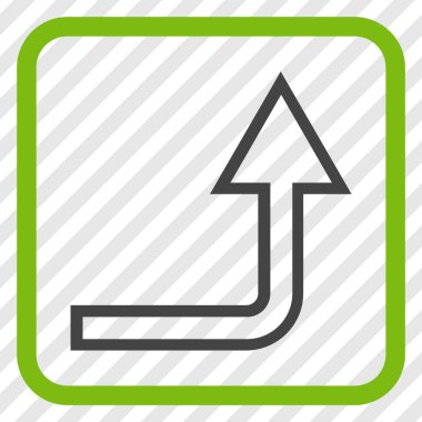 Vektör simgesi bir çerçevede aç