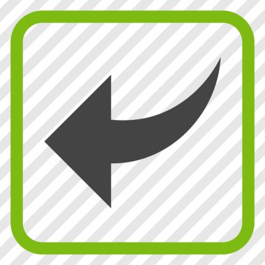 Vektör simgesi bir çerçeve içinde geri al