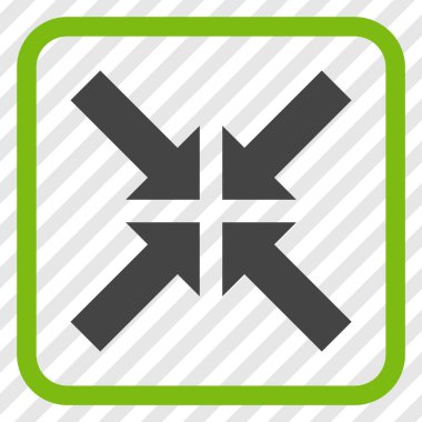 Basınç oklar bir çerçeve içinde simge vektör