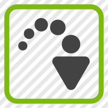 Vektör simgesi bir çerçeve içinde Yinele