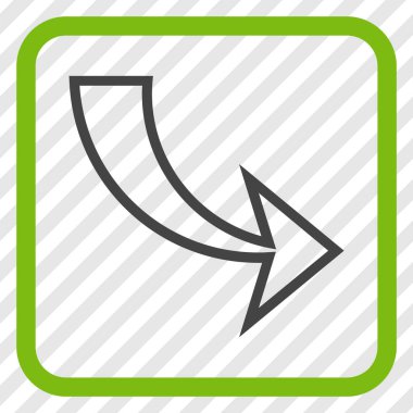 Vektör simgesi bir çerçeve içinde Yinele