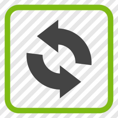 Vektör simgesi bir çerçeve içinde yenileme