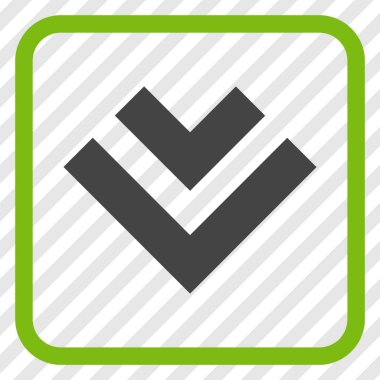 Vektör simgesi bir çerçeve içinde aşağı kaydır