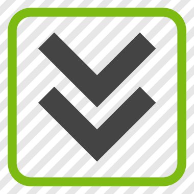 Vektör simgesi bir çerçeve içinde aşağı kaydır