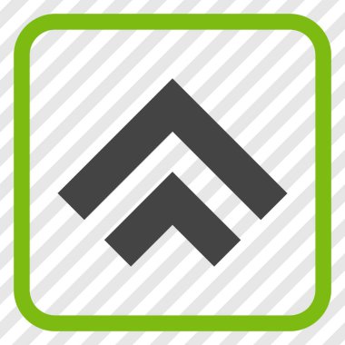 Vektör simgesi bir çerçeve içinde yukarı kayması